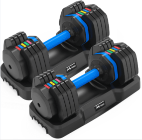 Adjustable Dumbbell - 55lb x2 Dumbbell Set of 2