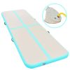 Inflatable Gymnastics Mat with Pump 196.8"x39.3"x3.9" PVC Green