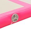 Inflatable Gymnastics Mat with Pump 157.4"x39.3"x3.9" PVC Pink