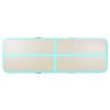 Inflatable Gymnastics Mat with Pump 118.1"x39.3"x3.9" PVC Green