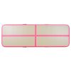 Inflatable Gymnastics Mat with Pump 157.4"x39.3"x3.9" PVC Pink